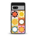 floral joy back phone cover | glass case for Google Pixel 7