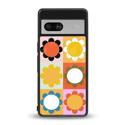 floral joy back phone cover | glass case for Google Pixel 7A