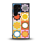 floral joy back phone cover | glass case for samsung galaxy s23 ultra