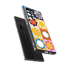 floral joy back phone cover | glass case for samsung galaxy s23 ultra