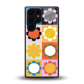 floral joy back phone cover | glass case for samsung galaxy s25 ultra