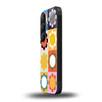 floral joy back phone cover | glass case for samsung galaxy s24