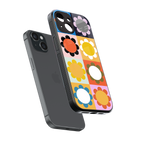 floral joy back phone cover | glass case for iphone 15