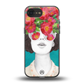 flowery eyes back phone cover | glass case for iphone 16e