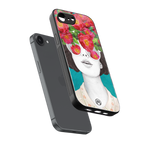 flowery eyes back phone cover | glass case for iphone 16e