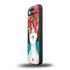 flowery eyes back phone cover | glass case for iphone 16e