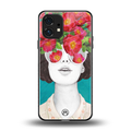 flowery eyes back phone cover | glass case for nothing phone 1