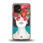 flowery eyes back phone cover | glass case for nothing phone 1