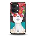 flowery eyes back phone cover | glass case for oneplus nord 3