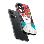 flowery eyes back phone cover | glass case for oneplus nord 3