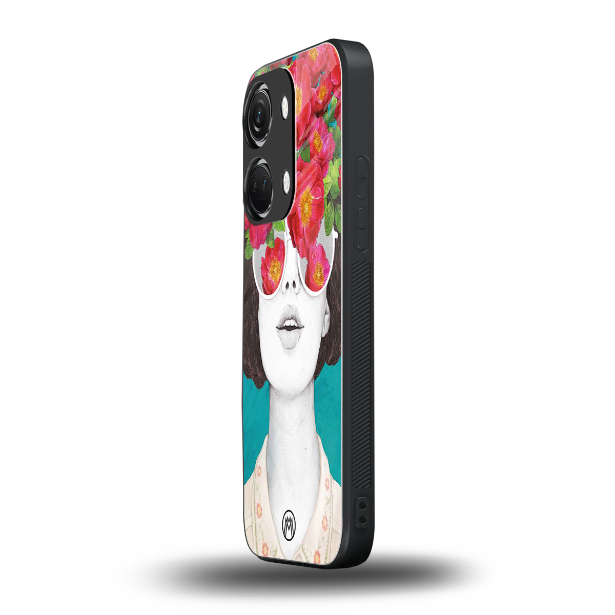 flowery eyes back phone cover | glass case for oneplus nord 3