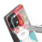 flowery eyes back phone cover | glass case for oneplus nord 3