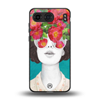 flowery eyes back phone cover | glass case for oneplus nord 4