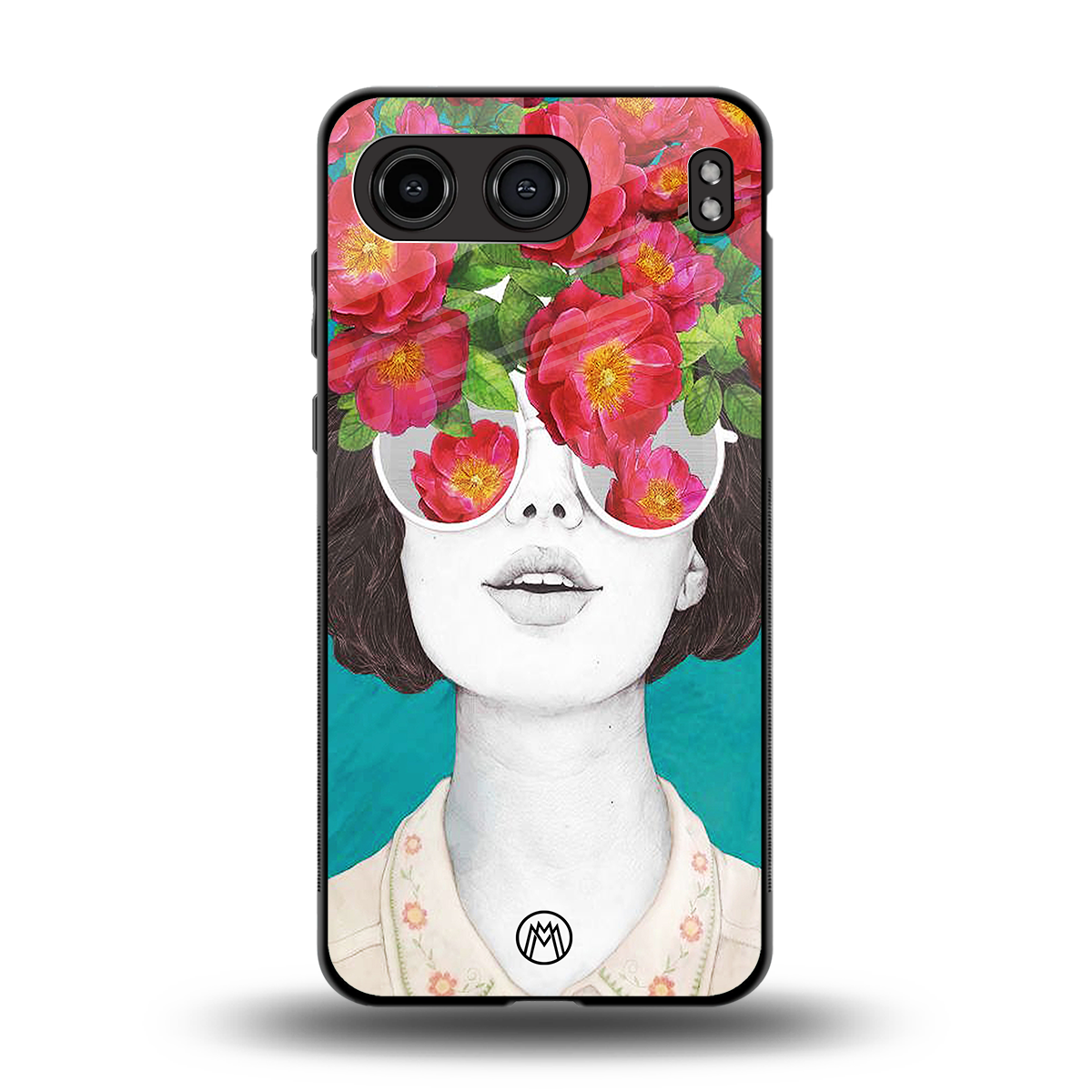 flowery eyes back phone cover | glass case for oneplus nord 4