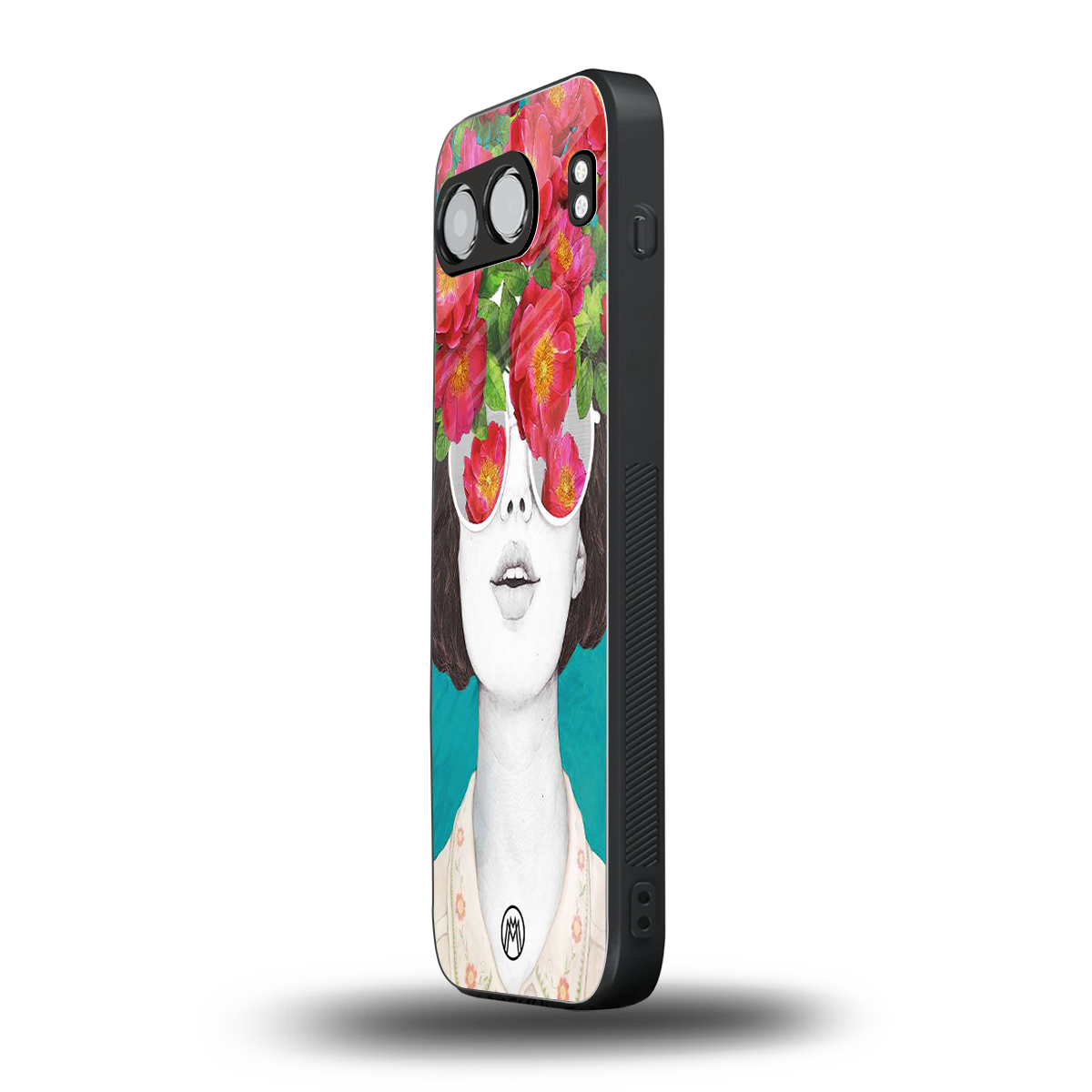 flowery eyes back phone cover | glass case for oneplus nord 4