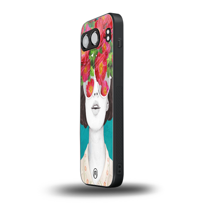 flowery eyes back phone cover | glass case for oneplus nord 4