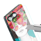 flowery eyes back phone cover | glass case for oneplus nord 4