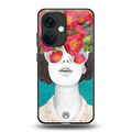 flowery eyes back phone cover | glass case for oneplus nord ce 3