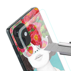 flowery eyes back phone cover | glass case for oneplus nord ce 3