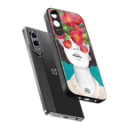 flowery eyes back phone cover | glass case for oneplus nord ce 4 lite