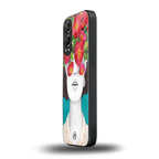 flowery eyes back phone cover | glass case for oneplus nord ce 4 lite
