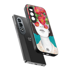 flowery eyes back phone cover | glass case for oneplus nord ce 4