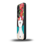 flowery eyes back phone cover | glass case for oneplus nord ce 4