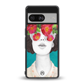 flowery eyes back phone cover | glass case for Google Pixel 8