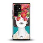 flowery eyes back phone cover | glass case for samsung galaxy s23 ultra