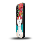flowery eyes back phone cover | glass case for samsung galaxy s24