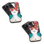 Trendy Glass Back Mobile Case for iPhone, Samsung, Redmi, OnePlus, Google Pixel, Motorola