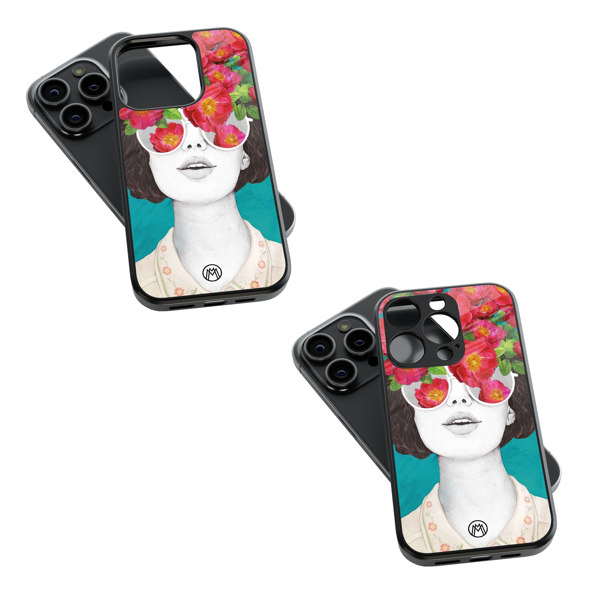 Trendy Glass Back Mobile Case for iPhone, Samsung, Redmi, OnePlus, Google Pixel, Motorola