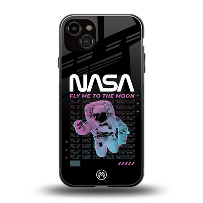 fly me to the moon back phone cover | glass case for iphone 14 plus