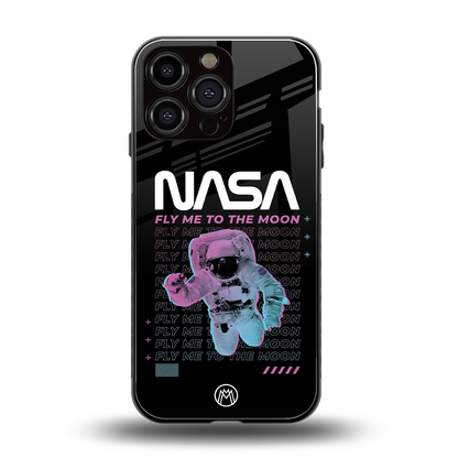 fly me to the moon back phone cover | glass case for iphone 14 pro max