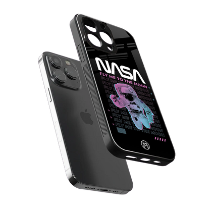 fly me to the moon back phone cover | glass case for iphone 14 pro max