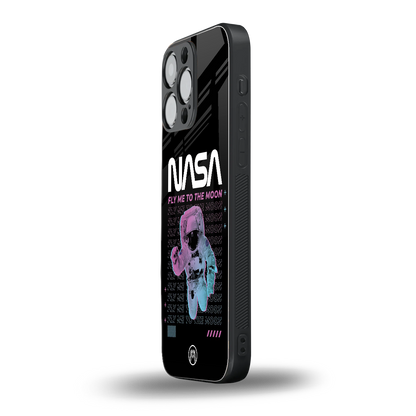 fly me to the moon back phone cover | glass case for iphone 14 pro max