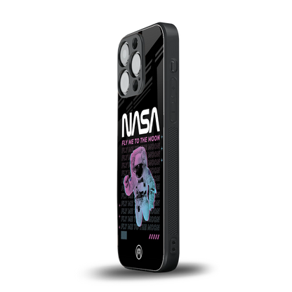 fly me to the moon back phone cover | glass case for iphone 15 pro