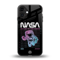 fly me to the moon back phone cover | glass case for iphone 16 plus