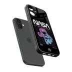 fly me to the moon back phone cover | glass case for iphone 16 plus