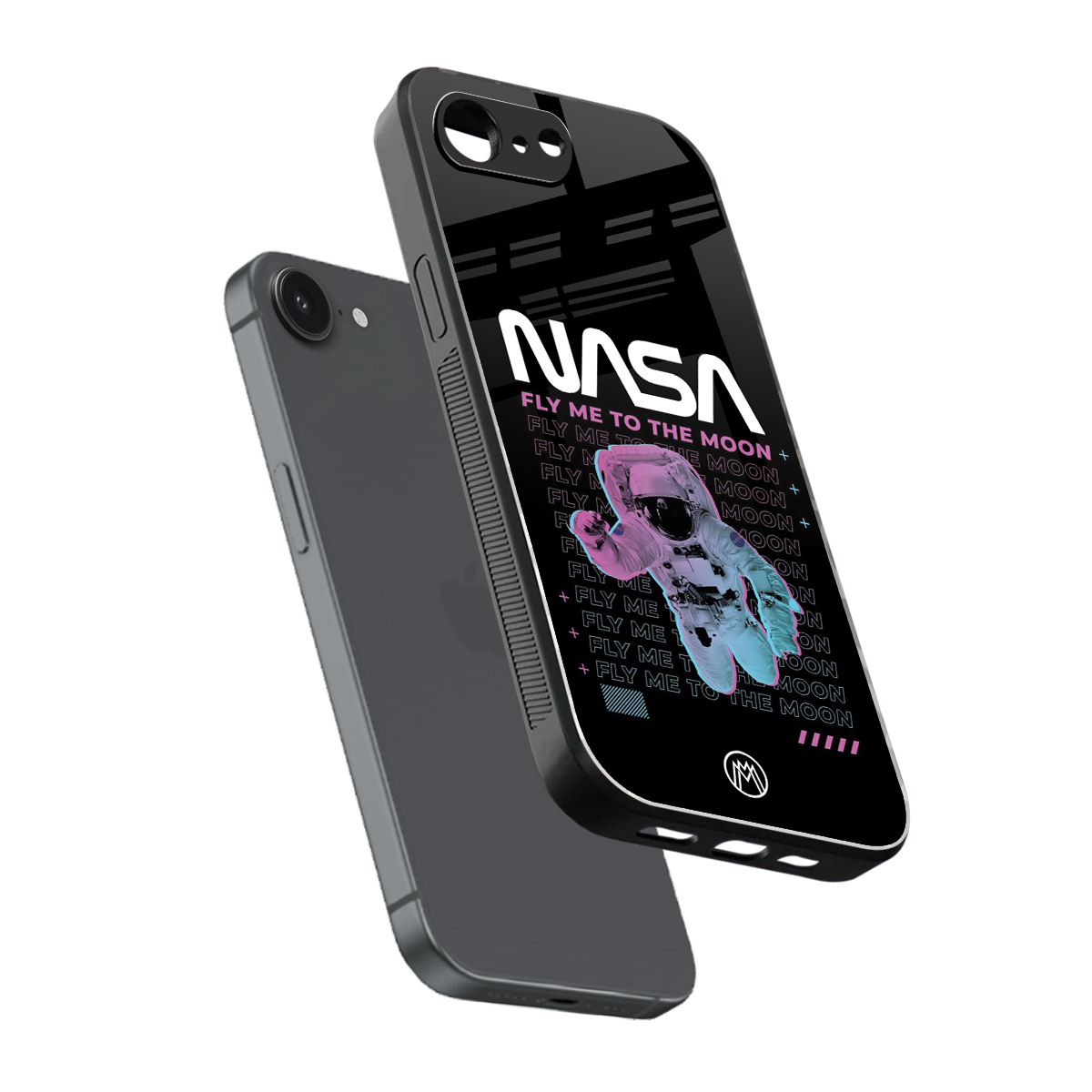 fly me to the moon back phone cover | glass case for iphone 16e