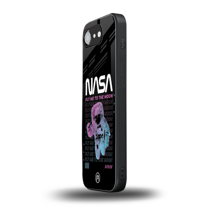 fly me to the moon back phone cover | glass case for iphone 16e