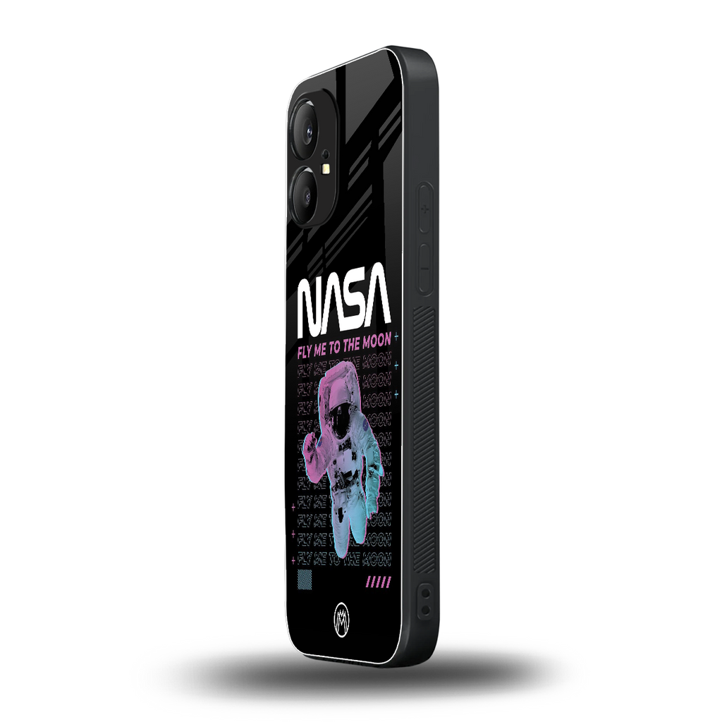 fly me to the moon back phone cover | glass case for nothing phone 1