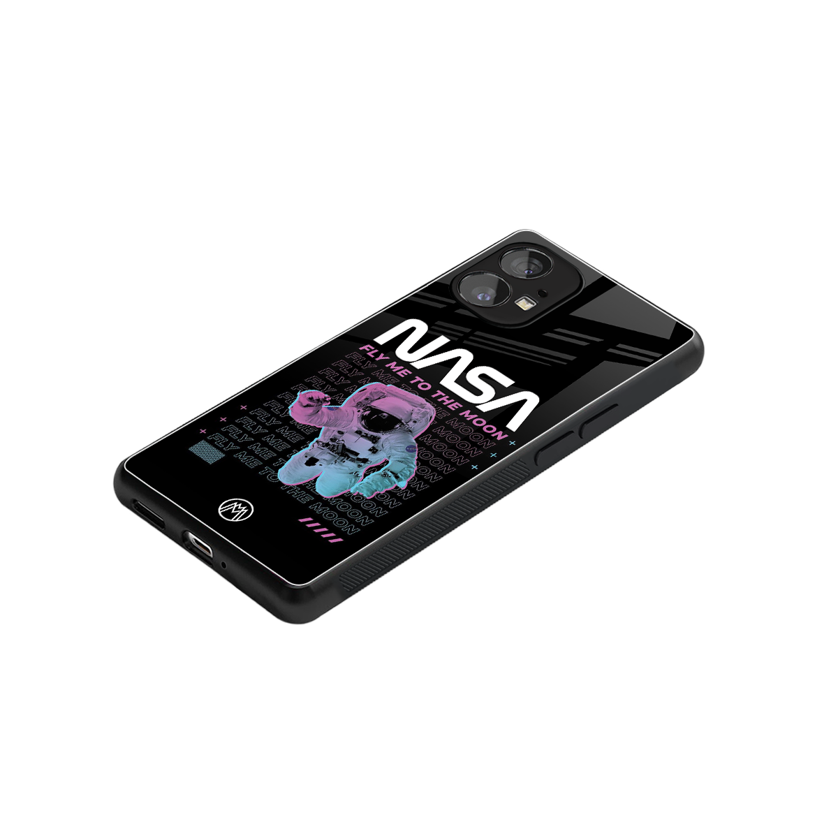 fly me to the moon back phone cover | glass case for nothing phone 1