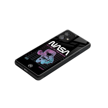 fly me to the moon back phone cover | glass case for nothing phone 1