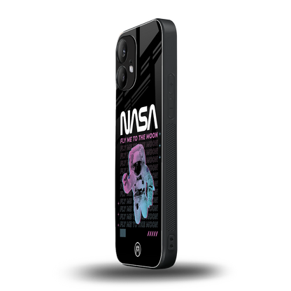 fly me to the moon back phone cover | glass case for nothing phone 2