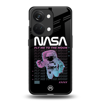 fly me to the moon back phone cover | glass case for oneplus nord 3