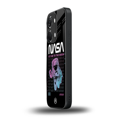 fly me to the moon back phone cover | glass case for oneplus nord 3