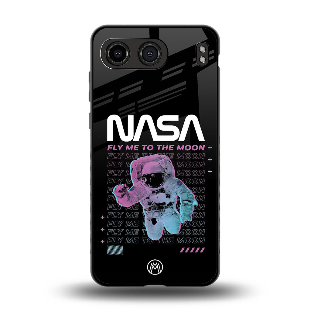 fly me to the moon back phone cover | glass case for oneplus nord 4