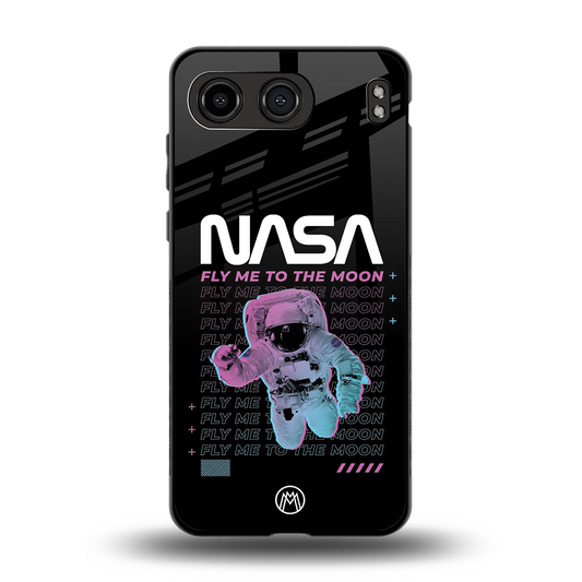 fly me to the moon back phone cover | glass case for oneplus nord 4