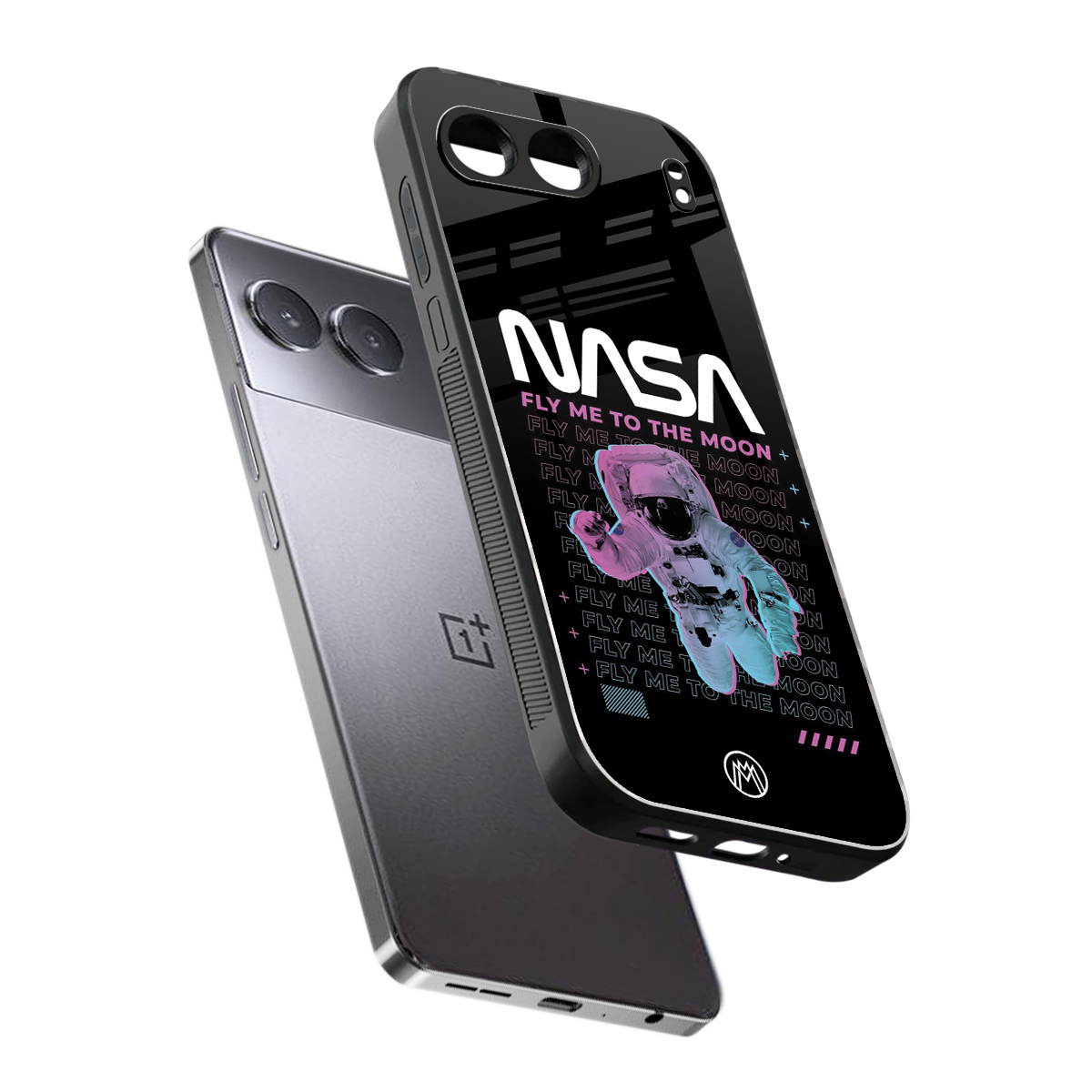fly me to the moon back phone cover | glass case for oneplus nord 4